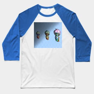 three thinking dark elves with cats Baseball T-Shirt